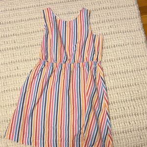 Colorful Striped Kids Dress